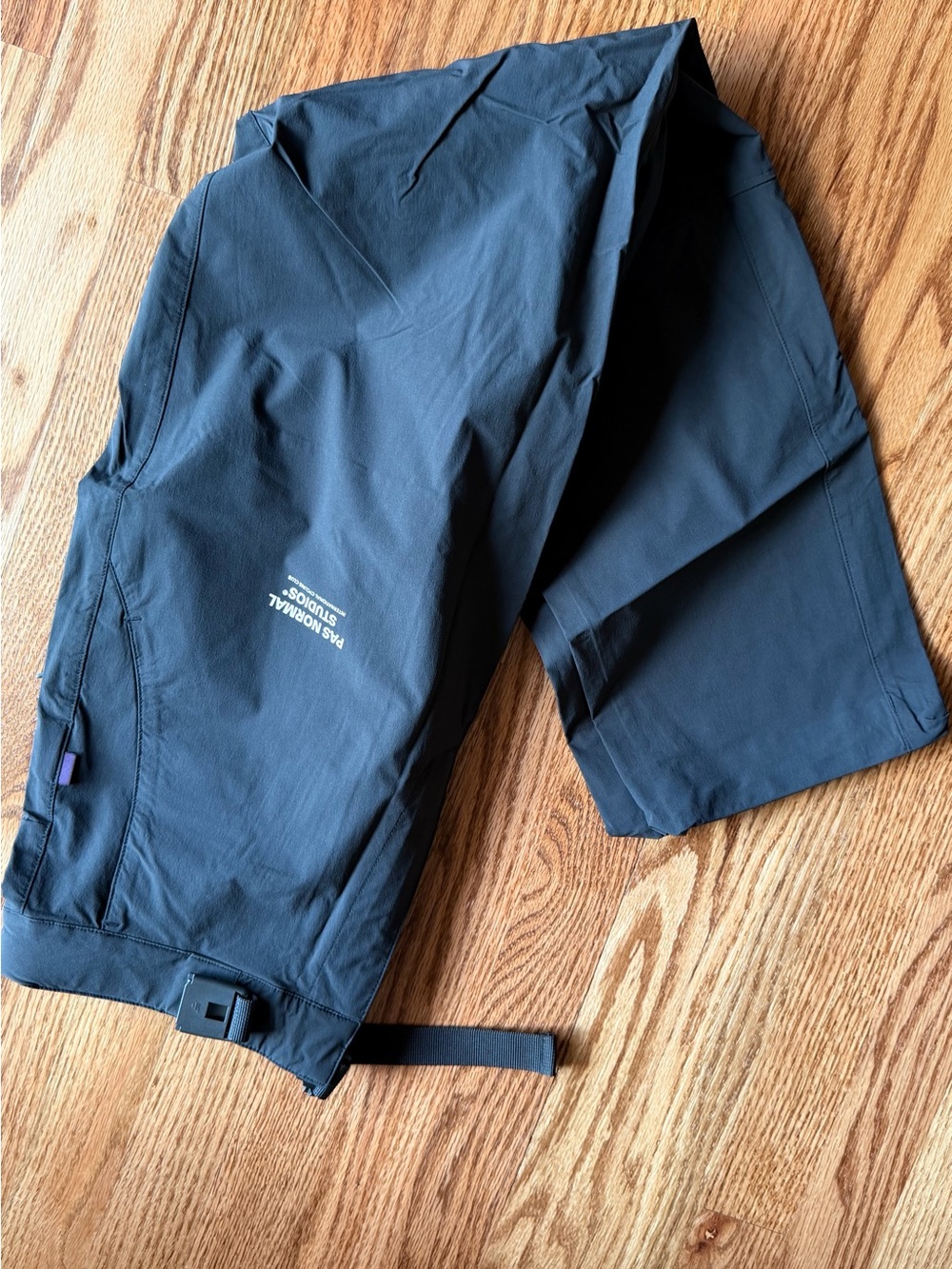 Men's Black Technical Cargo Pants by Pas Normal Studios